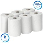 Scott Essential Slimroll Hand Towel Roll White 190m (6 Pack) 6695