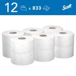 Scott Control Toilet Tissue Centrefeed Roll 2-Ply 833 Sheets (Pack of 12) 8591