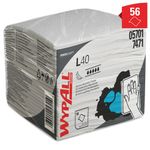 WypAll L40 Wipers 1 Ply Folded Sheets White (Pack of 18) 7471