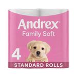 Andrex Family Soft Toilet Roll 2-Ply 170 Sheets Per Roll 6x4 (Pack of 24) 4490863