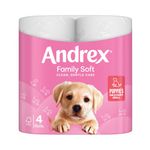 Andrex Family Soft Toilet Roll 2-Ply 170 Sheets Per Roll 6x4 (Pack of 24) 4490863