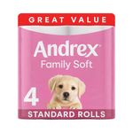 Andrex Family Soft Toilet Roll 2-Ply 170 Sheets Per Roll 6x4 (Pack of 24) 4490863
