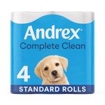 Andrex Complete Clean Toilet Tissue Standard 4x6 Rolls White (Pack of 24) 4480125