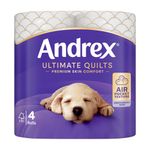 Andrex Ultimate Quilts Toilet Roll 3-Ply 115 Sheets Per Roll 6x4 (Pack of 24) 4473304