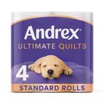 Andrex Ultimate Quilts Toilet Roll 3-Ply 115 Sheets Per Roll 6x4 (Pack of 24) 4473304