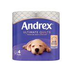 Andrex Ultimate Quilts Toilet Roll 3-Ply 115 Sheets Per Roll 6x4 (Pack of 24) 4473304