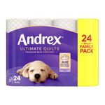 Andrex Ultimate Quilts Toilet Roll 3-Ply 115 Sheets Per Roll (Pack of 24) 4475901