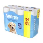 Andrex Complete Clean Toilet Roll 2-Ply 190 Sheets Per Roll (Pack of 24) 4970614