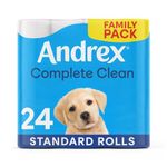 Andrex Complete Clean Toilet Roll 2-Ply 190 Sheets Per Roll (Pack of 24) 4970614