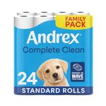 Andrex Complete Clean Toilet Roll 2-Ply 190 Sheets Per Roll (Pack of 24) 4970614