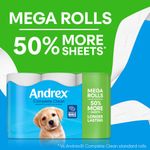 Andrex Complete Clean Mega Toilet Roll 2-Ply 290 Sheets Per Roll (Pack of 12) 4982014