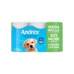 Andrex Complete Clean Mega Toilet Roll 2-Ply 290 Sheets Per Roll (Pack of 12) 4982014