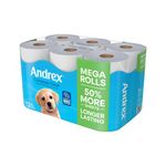 Andrex Complete Clean Mega Toilet Roll 2-Ply 290 Sheets Per Roll (Pack of 12) 4982014