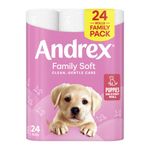 Andrex Family Toilet Roll 2-Ply 170 Sheets Per Roll (Pack of 24) 4978918