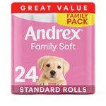 Andrex Family Toilet Roll 2-Ply 170 Sheets Per Roll (Pack of 24) 4978918