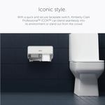 Kimberly Clark ICON 2 Roll Toilet Paper Dispenser White Mosaic 53945