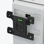 KC ICON Auto Soap and Sanitiser Dispenser Grey and Faceplate Silver Mosaic 53694