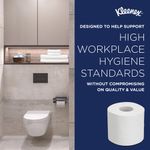 Kleenex 3-Ply Toilet Rolls Toilet Tissue Sheets White (Pack of 72) 8459
