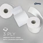 Kleenex Toilet Tissue 3-Ply x195 White 9 Rolls x8 Pack of 72 8459