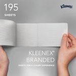Kleenex Toilet Tissue 3-Ply x195 White 9 Rolls x8 Pack of 72 8459