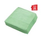 Wypall Microfibre Cloths 400x400mm Green Pack of 6 8396