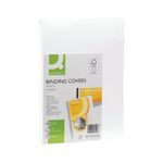 Q-Connect A4 White Comb Binder Cover 250gsm (Pack of 100) KF00498