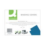 Q-Connect A4 Blue Leathergrain Comb Binder Cover (Pack of 100) KF00500