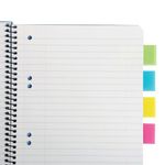 Q-Connect Quick Tabs 25x45mm 40 Tabs 4 Pads Clear/Assorted (Pack of 160) KF01225