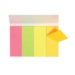 Q-Connect Quick Tabs 20x50mm 50 Tabs 4 Pads Neon (Pack of 200) KF01226