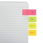 Q-Connect Quick Tabs 20x50mm 50 Tabs 4 Pads Neon (Pack of 200) KF01226