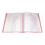 Q-Connect Polypropylene Display Book 40 Pocket Red KF01258