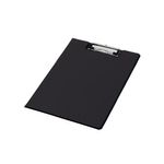 Q-Connect PVC Foldover Clipboard A4 Black KF01300