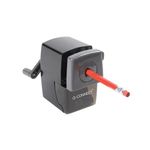 Q-Connect Desktop Pencil Sharpener Black (Autostop feature prevents over sharpening) KF02291