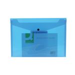 Q-Connect Polypropylene Document Folder A4 Blue (Pack of 12) KF03596