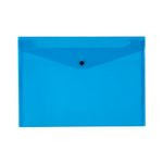 Q-Connect Polypropylene Document Folder A4 Blue (Pack of 12) KF03596