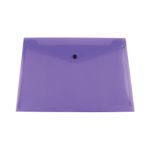 Q-Connect Polypropylene Document Folder A4 Purple (Pack of 12) KF03598