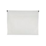 Q-Connect Document Zip Wallet A4 Transparent (Pack of 10) KF03668