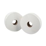 2Work Jumbo Toilet Roll 2-Ply 60mm Core (Pack of 6) JKF03810