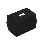 Q-Connect Card Index Box 127 x 76mm Black KF10001
