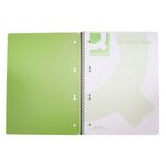 Q-Connect Spiral Bound Polypropylene Notebook 160 Pages A5 Green (5 Pack) KF10033