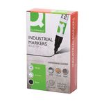 Q-Connect Industrial Marker Bullet Tip Black (Pack of 10)