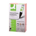 Q-Connect Industrial Marker Chisel Tip Black (Pack of 10)