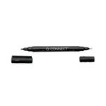 Q-Connect Dual Tip Marker Pen Black (Pack of 10) 96082000