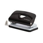 Q-Connect Lightweight Metal Desk Hole Punch Black KF14214