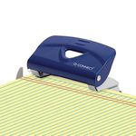 Q-Connect Lightweight Metal Desk Hole Punch Blue KF14215