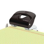 Q-Connect Medium Duty Metal Desk Hole Punch Black KF14217