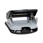 Q-Connect Medium Duty Metal Desk Hole Punch Black KF14217