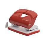 Q-Connect Medium Duty Metal Desk Hole Punch Red KF14219