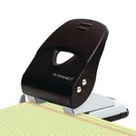 Q-Connect Heavy Duty Metal Desk Hole Punch Black KF14221
