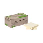 Q-Connect Recycled Notes 76x76mm Yellow (Pack of 12) KF17321